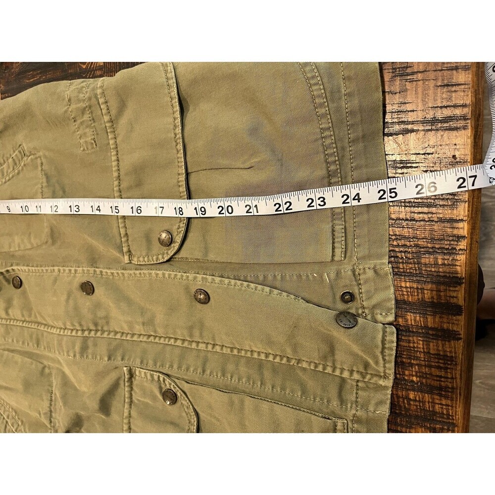 Current/Elliott Vest Womens 0 XS Olive Green The Leisure Military Utility 4393 - Picture 7 of 7